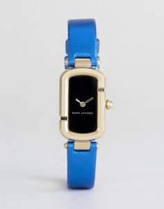Металлические часы с синим кожаным ремешком Marc Jacobs - Синий