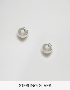 Серебряные серьги-гвоздики с шариками 9 мм ASOS - Серебряный