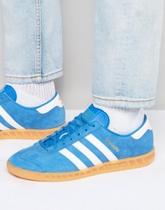 Голубые кроссовки adidas Originals Hamburg S76697 - Синий