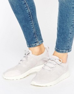 Светло-фиолетовые замшевые кроссовки adidas Originals Zx Flux - Фиолетовый