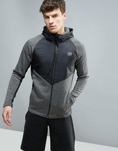 Длинное худи на молнии Jack &amp; Jones - Черный
