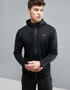 Длинное худи на молнии Jack &amp; Jones - Черный