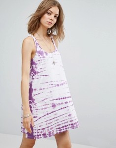 Сарафан-разлетайка с принтом тай-дай ASOS - Фиолетовый