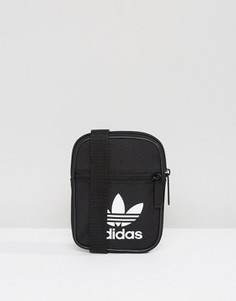 Черная сумка с логотипом-трилистником adidas Originals BK6730 - Черный