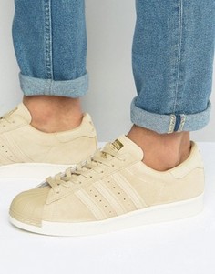 Кроссовки в стиле 80-х adidas Originals Superstar BB2227 - Бежевый