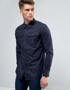 Узкая рубашка с длинными рукавами G-Star 3301 - Темно-синий