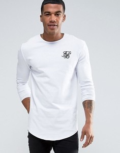 Белый обтягивающий лонгслив SikSilk - Белый