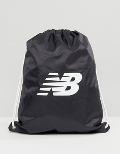 Черный рюкзак на затягивающемся шнурке New Balance - Черный
