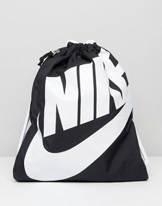 Черный рюкзак на шнурке Nike Heritage BA5351-011 - Черный