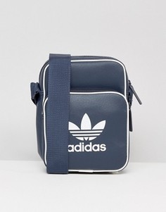 Темно-синяя сумка для авиаперелетов в стиле ретро adidas Originals BK2131 - Темно-синий