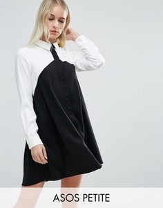 Платье-рубашка колор блок ASOS PETITE - Мульти