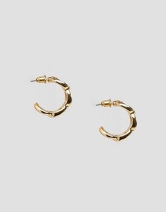 Серьги-кольца с цепочками ASOS - Золотой