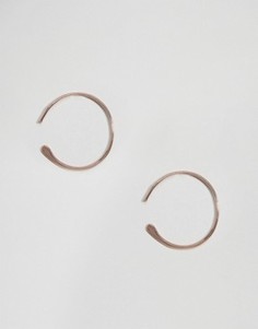 Серьги с кольцами ASOS - Медный