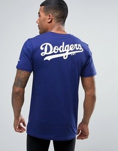 Футболка с принтами LA и Dodgers New Era - Синий
