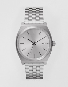 Серебристые часы из нержавеющей стали Nixon Time Teller - Серебряный