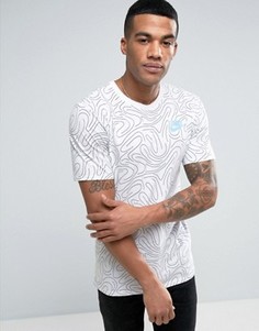 Белая футболка с принтом в виде завитков Nike 834699-100 - Белый
