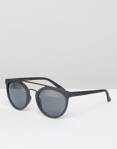 Черные круглые солнцезащитные очки ASOS - Черный