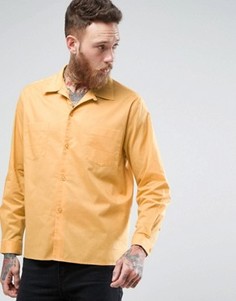 Рубашка классического кроя с отложным воротником ASOS - Желтый