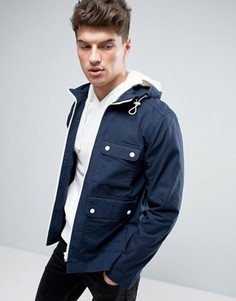 Куртка с капюшоном и контрастной молнией Produkt - Темно-синий