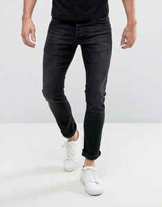 Черные выбеленные джинсы слим Jack &amp; Jones Intelligence - Синий