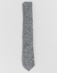 Серый узкий фактурный галстук ASOS - Серый