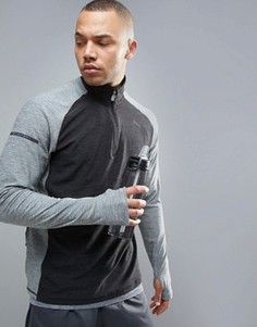 Серый свитшот с короткой молнией Puma Running Nightcat 51496302 - Серый
