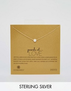Позолоченное ожерелье с жемчужиной Dogeared Pearls Of Love - Золотой