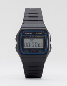 Классические цифровые часы Casio F-91W-1XY - Черный