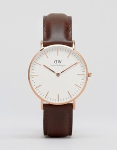 Классические часы Daniel Wellington Bristol - Коричневый