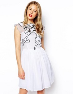 Платье для выпускного ASOS Gothic - Белый