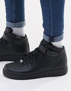 Кроссовки средней высоты Nike Air Force 1 07 315123-001 - Черный