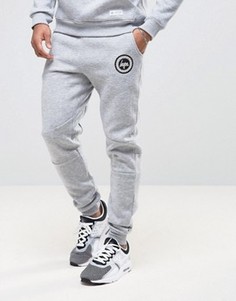 Зауженные спортивные брюки с логотипом Hype - Серый