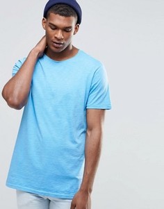 Футболка с необработанной горловиной United Colors of Benetton - Синий
