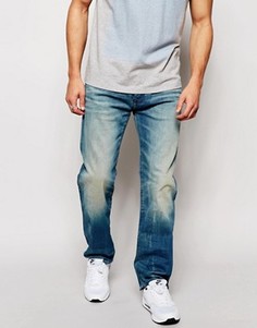 Светлые свободные джинсы G-Star 3301 - Синий
