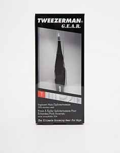 Пинцет для удаления вросших волосков и щетинок Tweezerman - Черный