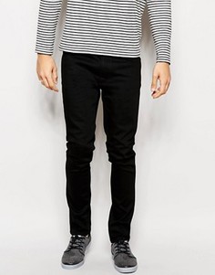 Черные суженные книзу джинсы слим Nudie Jeans Lean Dean - Черный