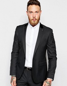 Пиджак кроя слим ASOS - Черный