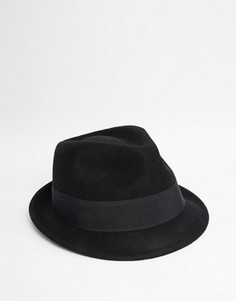 Черная фетровая шляпа ASOS - Черный
