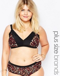 Бикини-топ с леопардовым принтом Junarose - Мульти