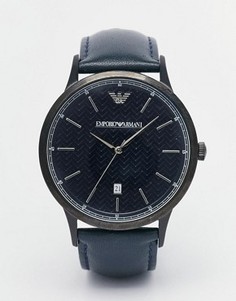 Часы с кожаным ремешком Emporio Armani Renato AR2479 - Синий