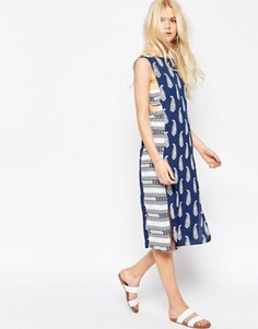 Платье миди с принтом ASOS - Мульти