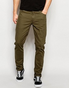 Зауженные джинсы цвета хаки ASOS - Зеленый