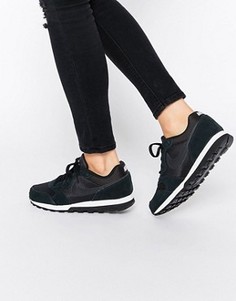 Черно-белые кроссовки для бега Nike MD - Черный