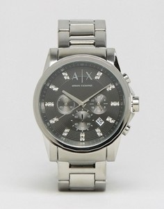 Часы с ремешком из нержавеющей стали Armani Exchange AX2092 - Серебряный