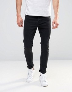 Черные супероблегающие джинсы ASOS - Черный