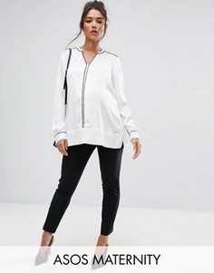 Укороченные брюки для беременных ASOS Maternity - Черный