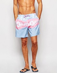 Шорты для плавания средней длины Boardies Zach - Розовый