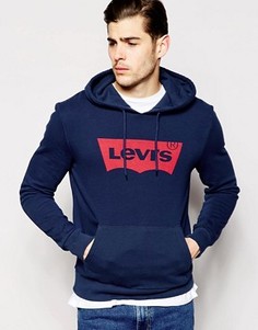 Худи с логотипом летучая мышь Levis - Синий Levis®