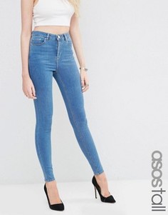 Зауженные джинсы ASOS TALL Ridley Lilyanna Pretty - Синий