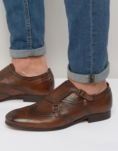 Кожаные монки Hudson LondonCastleton - Коричневый